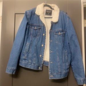 Sunrise Kingdom Jean Jacket with Sherpa Inside